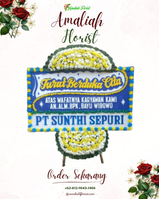 Papan Bunga Duka di Miroto
