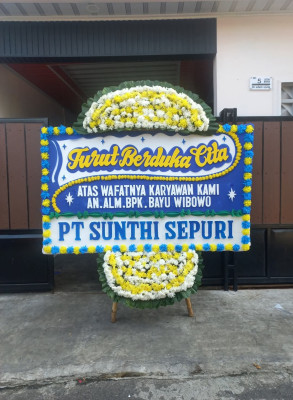 Papan Bunga Duka di Miroto