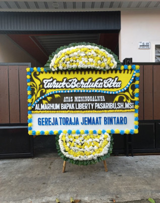 Papan Bunga Duka di Miroto